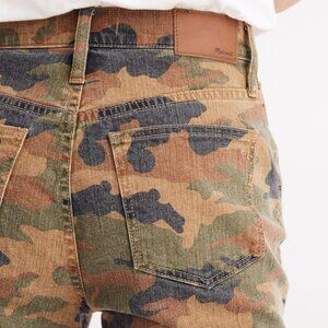 Madewell Women’s Camo High-Rise Jeans — Green/Brown